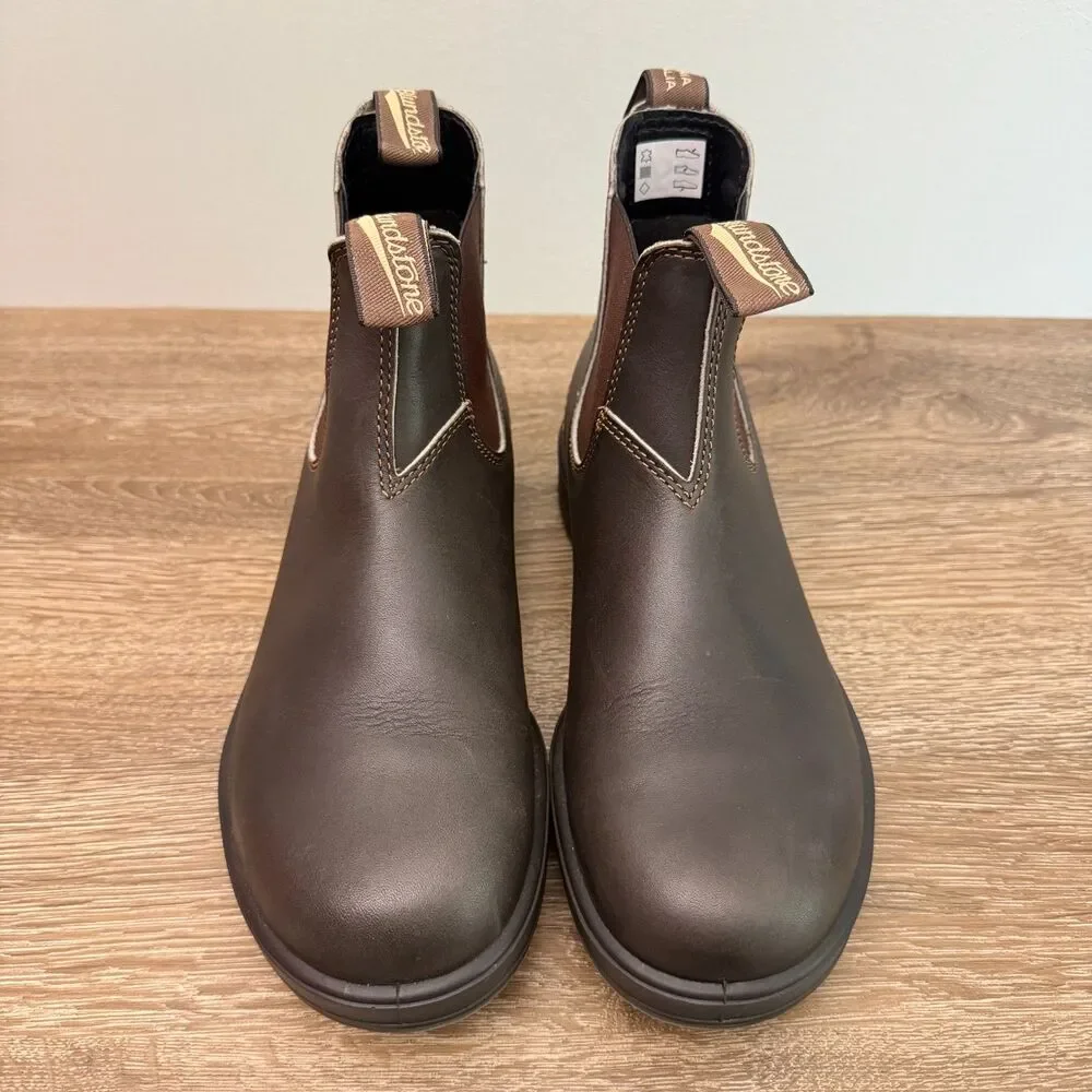 Blundstone 500 Chelsea Boots Stout Brown Leather AU 7.5 US 8.5 Men 10 Womens